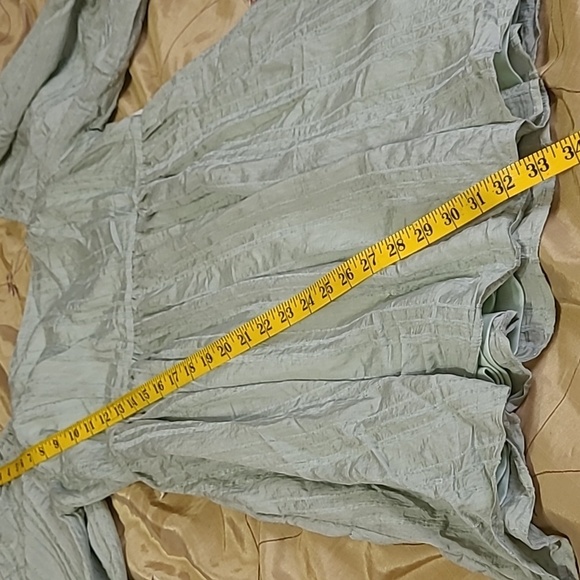 AURA midi dress green color size large - Picture 9 of 15